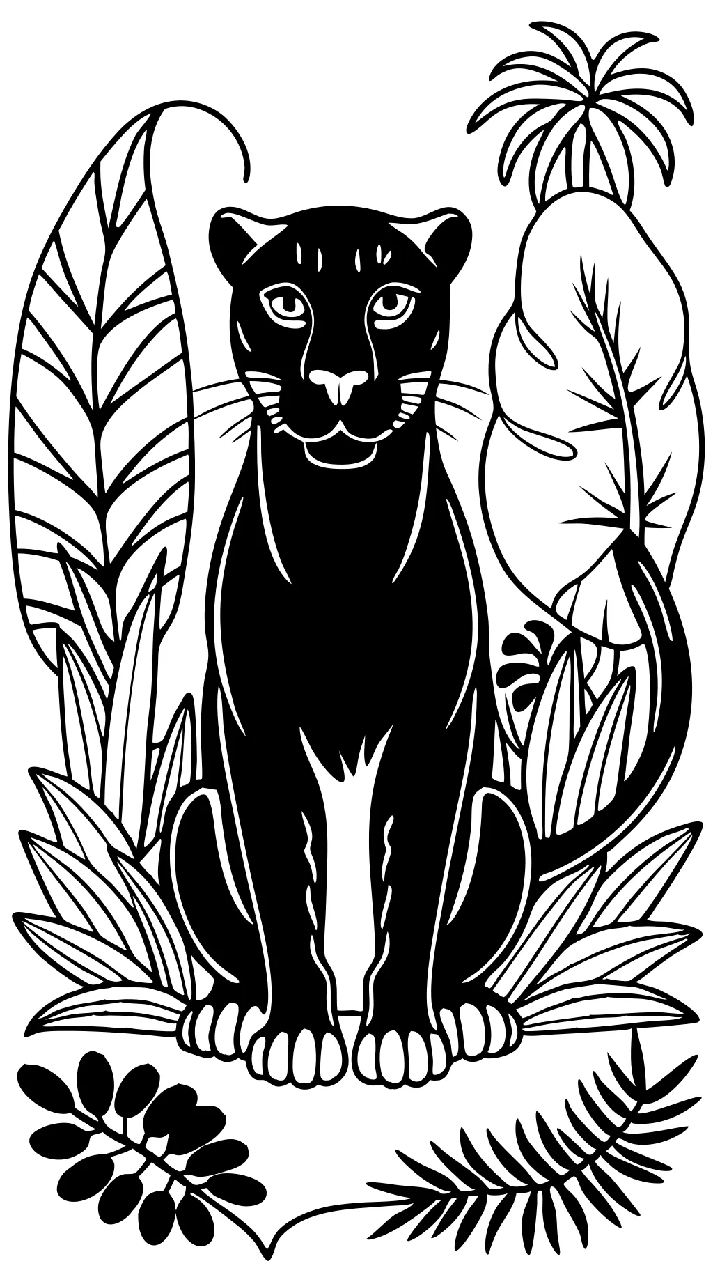 black panther coloring pages